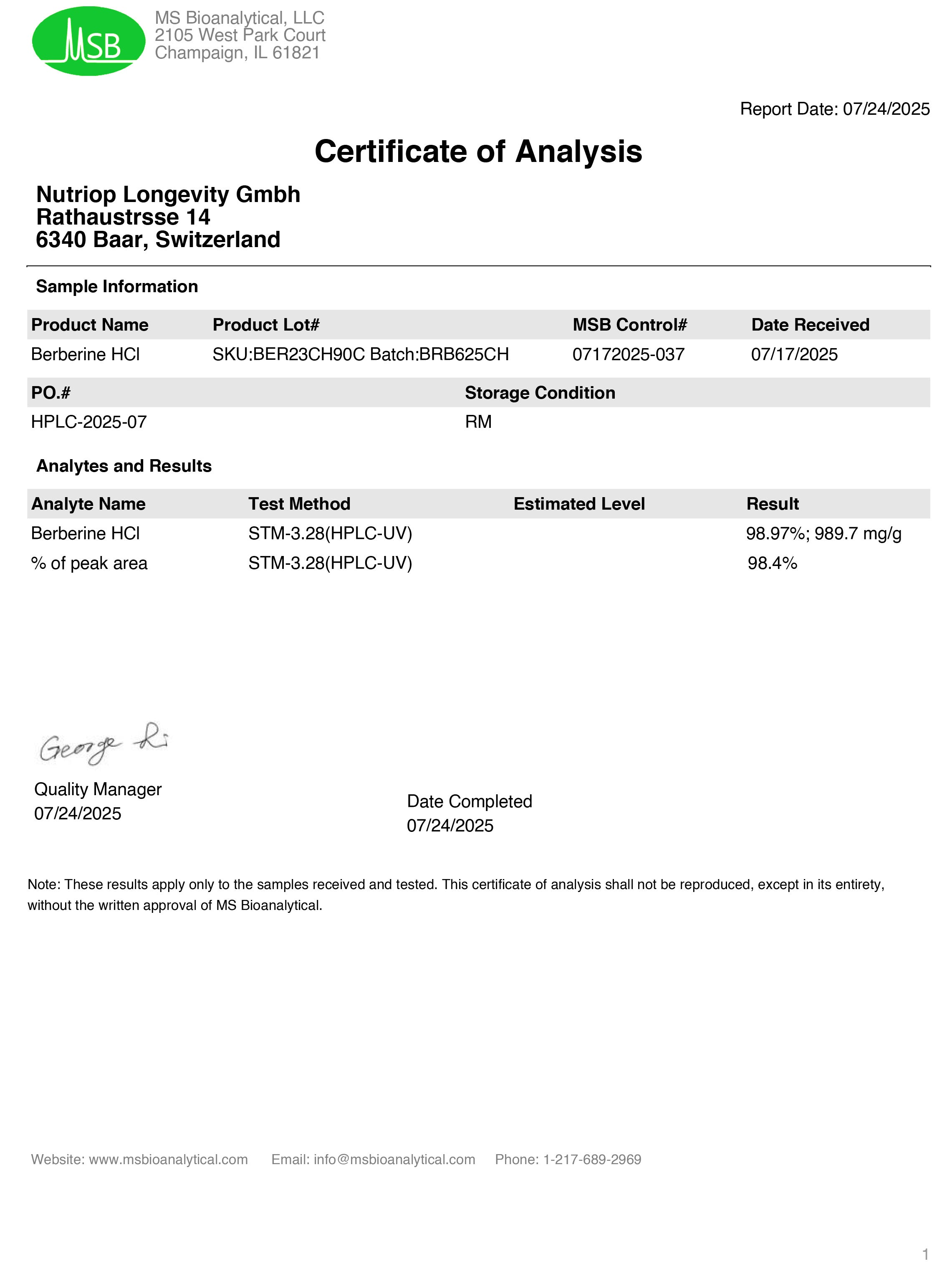 Nutriop Longevity® Bio-Enhanced Berberine HCL with Pure Organic Piperine and Grape Seed Extract - 865mg per serving (x45)-2