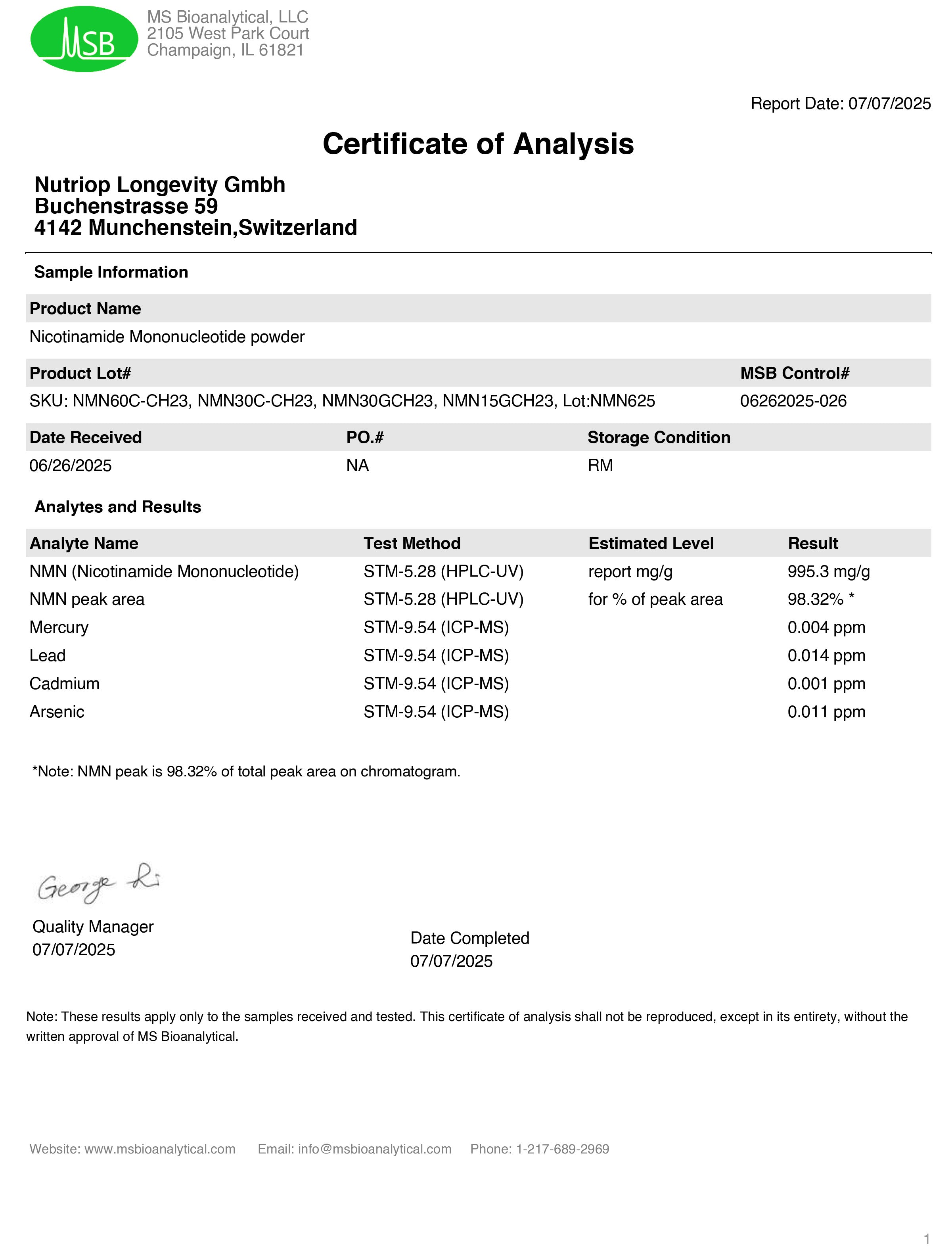 Nutriop Longevity® Pure-NMN Nicotinamide Mononucleotide Extreme Potency 500mg Capsules (x30) - 15 Grams-3