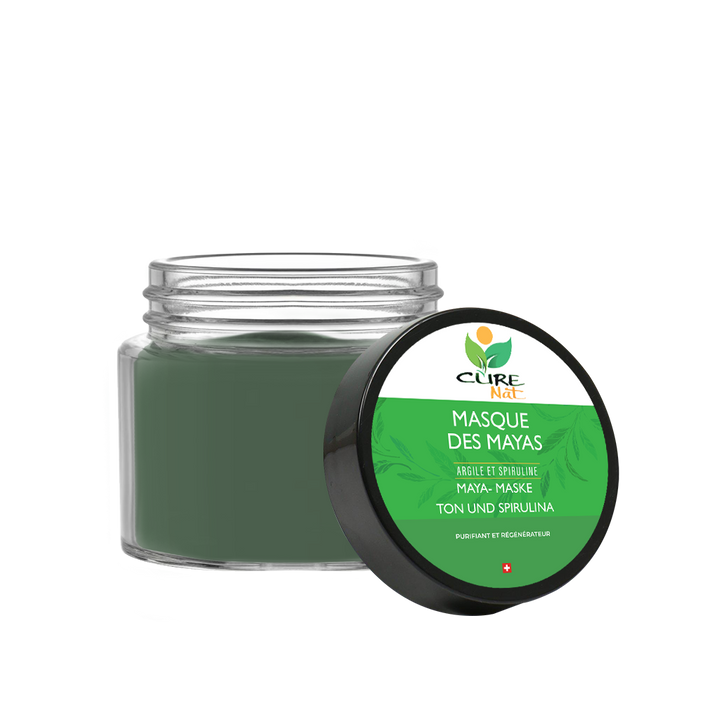 Masque Visage des Mayas Argile et Spiruline - Masque anti-imperfections-0