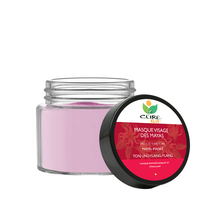 Masque Visage des Mayas Argile et Ylang-Ylang - Nettoyage des pores en profondeur-0